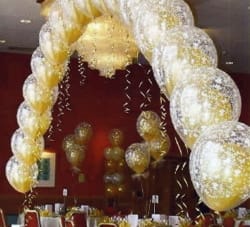 Stuffed String of Pearls Arch